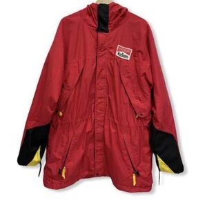 Marlboro Red and Black adventure Performance Jacket Weather-Resistant Hooded